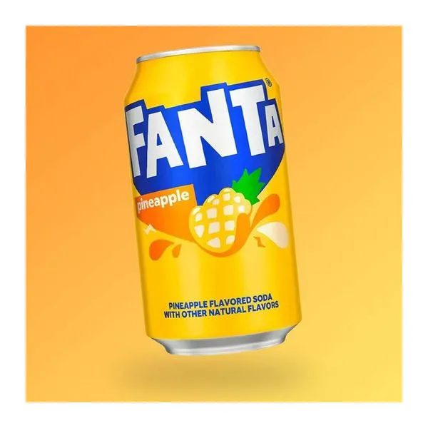 Fanta Pineapple USA ananász ízű szénsavas üdítőital 355 ml-es dobozban
