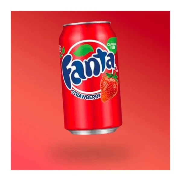 Fanta Strawberry USA epres szénsavas üdítőital 355 ml-es dobozban