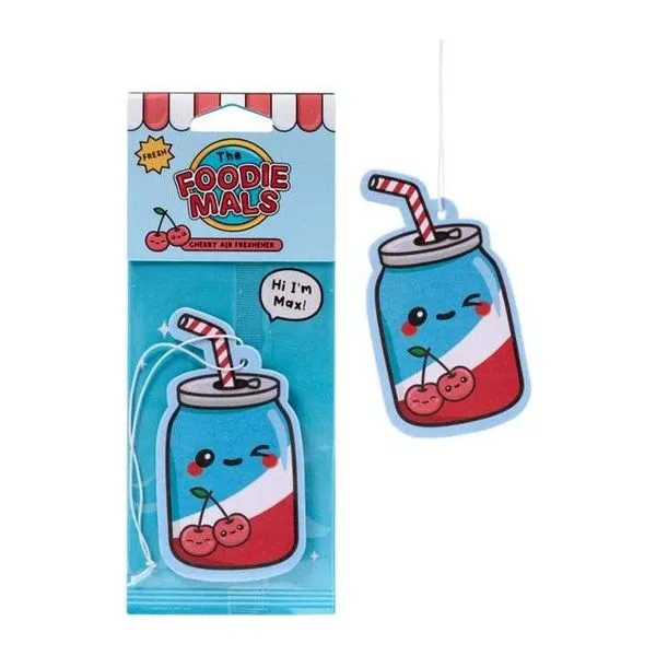 Foodiemals Max, a Cherry Coke cseresznye illatú autóillatosító