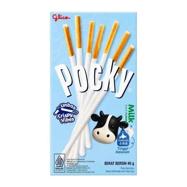 Glico Pocky Milk tejbevonatos ropi 40 g-os csomagolásban