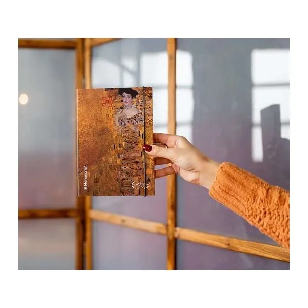Gustav Klimt Csók festményével díszített A5-ös vázlatfüzet