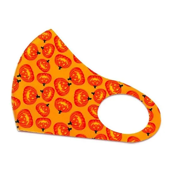Halloween töklámpás mintás textil arcmaszk