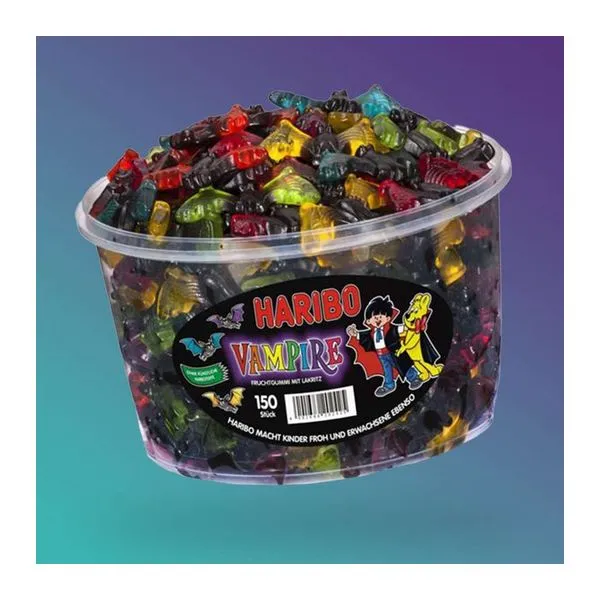 Haribo Vampire gumicukor 1,2 kg-os nagy vödörben