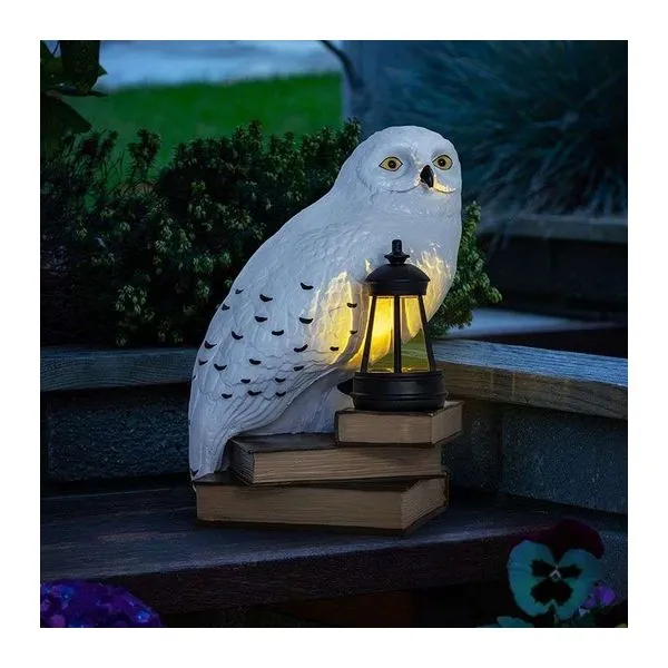 Harry Potter LunaGlo Hedwig kerti törpe napelemes lámpával, 26 cm magas