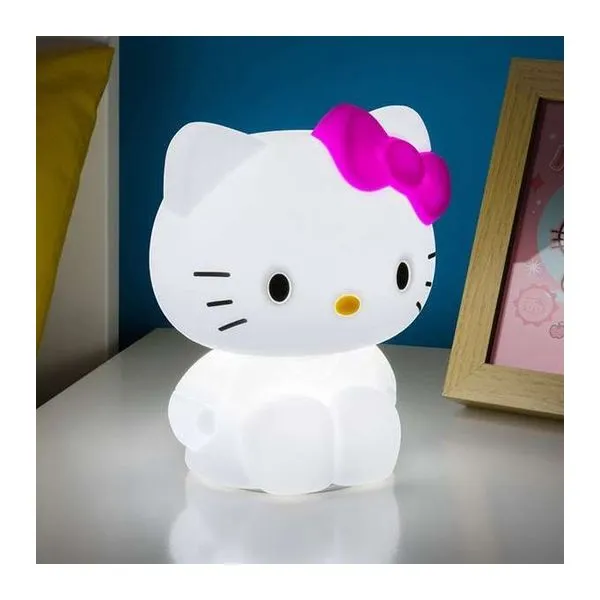 Hello Kitty alakú szilikonos hangulatvilágítás, 18 cm magas
