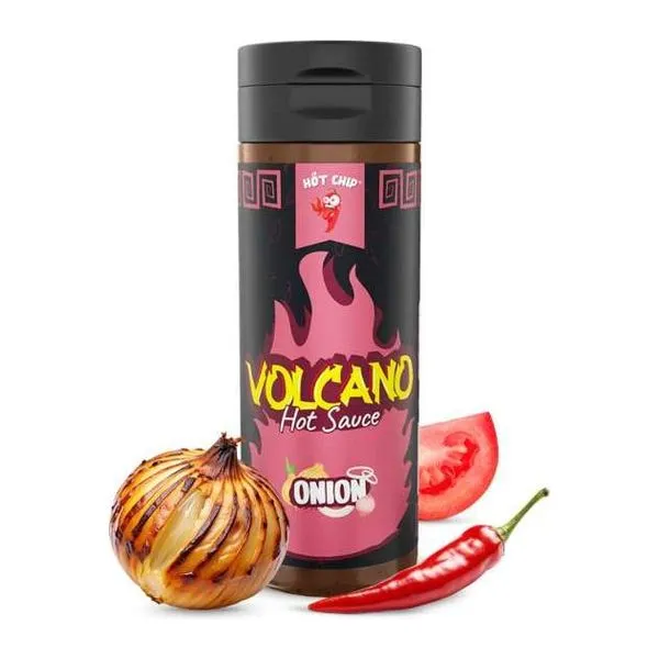 Hot Chip Volcano hagymás chili szósz 270 ml-es üvegben
