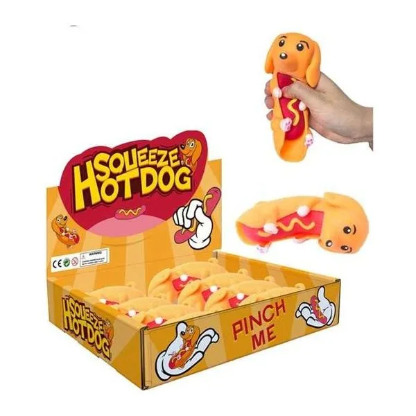 Hot dog formájú stresszoldó játék
