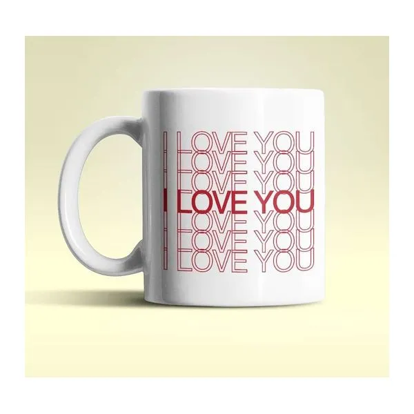 I love you feliratú kerámia bögre