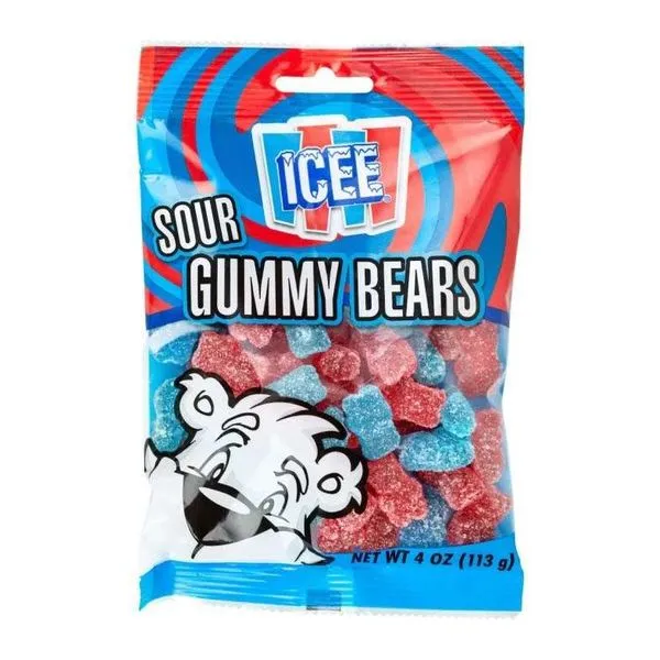 ICEE Sour Gummy Bears savanyú gumimaci 113 g-os zacskóban