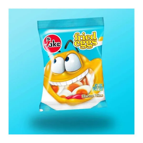 Jake tükörtojás formájú vaníliás krém ízű gumicukor 100 g-os kiszerelésben