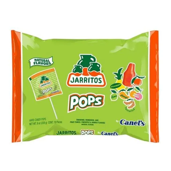 Jarritos Pops gyümölcsös nyalóka csomag, 19 darab nyalóka 228 g-os kiszerelésben