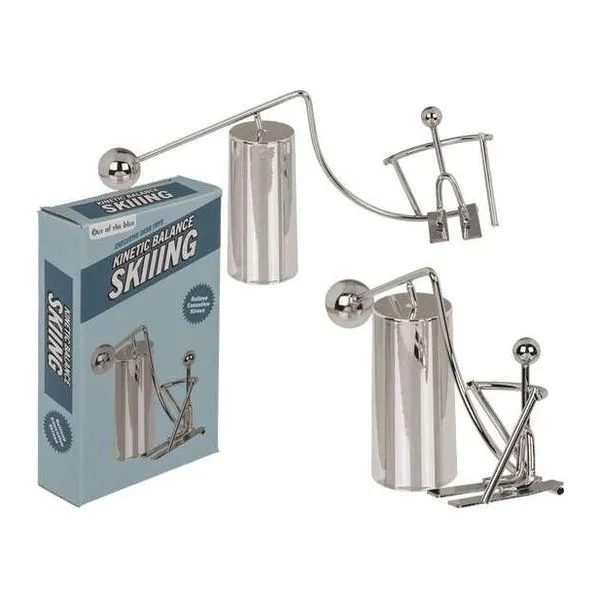 Kinetic Balance Skiing kinetikus dekor síelő figura