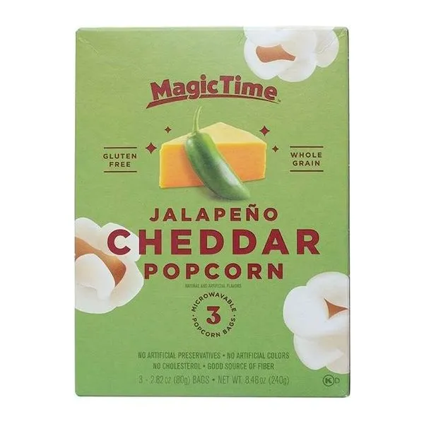 Magic Time Jalapeno Cheddar sajtos popcorn 240 g-os csomagolásban