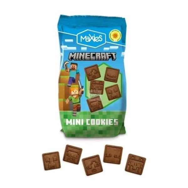 Maxies Minecraft kakaós csokis keksz 100 g-os csomagban