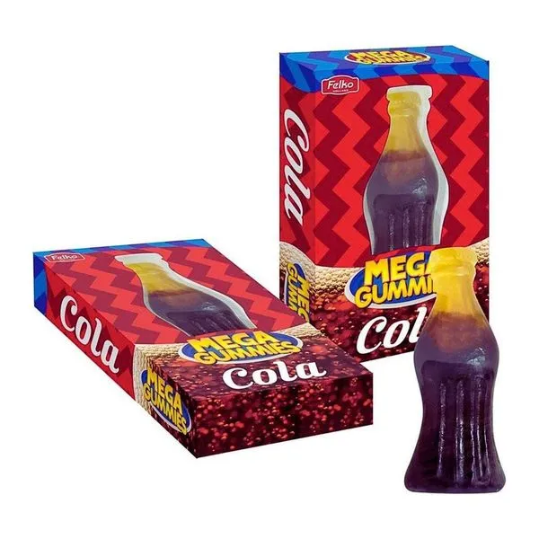 Mega Gummies Cola XXL óriás cola gumicukor 600 g-os zacskóban