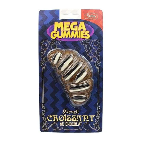 Mega Gummies French Croissant croissant formájú óriás gumicukor 120 g