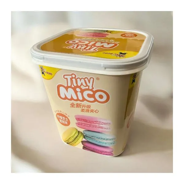 Mico Lemon Cheesecake Macaron citromos sajttorta ízű sütemény 88 g-os csomagja