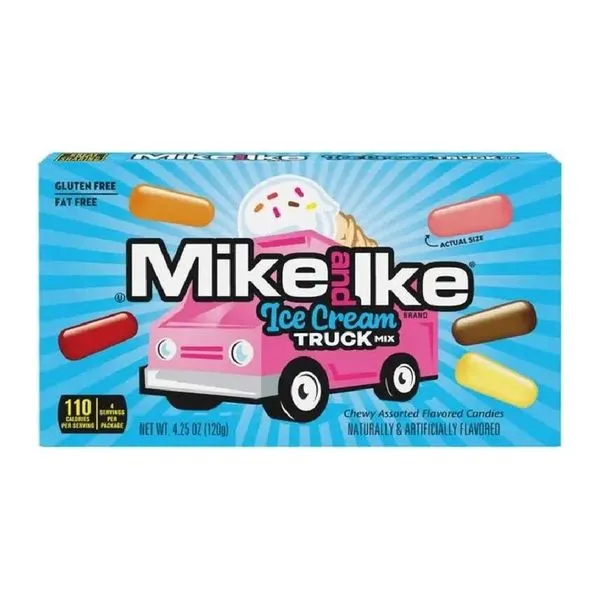 Mike and Ike Ice Cream Truck rágós cukorka 120 g-os csomagban