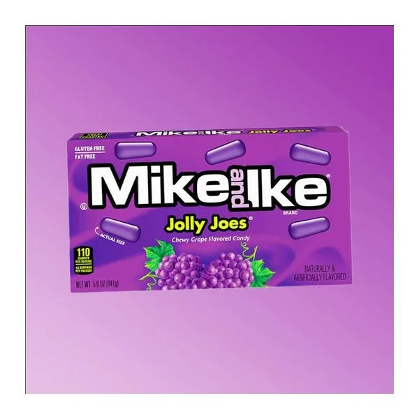Mike and Ike Jolly Joes szőlő ízű rágós cukorkák 120 g-os dobozban
