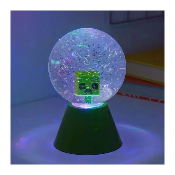 Minecraft LED Glitter Ball csillogó hangulatvilágító gömb