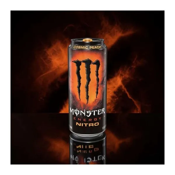 Monster Energy Nitro Cosmic Peach krémes barack ízű energiaital 500 ml-es dobozban