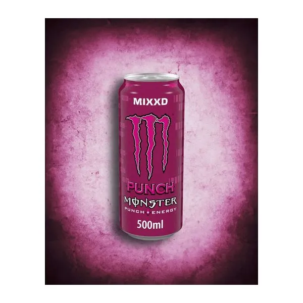 Monster Energy Punch Mixxd gyümölcspuncs ízű energiaital 500 ml-es dobozban
