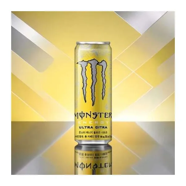 Monster Energy Ultra Citra koreai kiadású cukormentes citrus ízű energiaital 355 ml-es dobozban