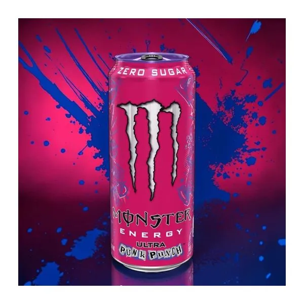 Monster Energy USA Ultra Punk Punch gyümölcspuncs ízű cukormentes energiaital 473 ml-es dobozban