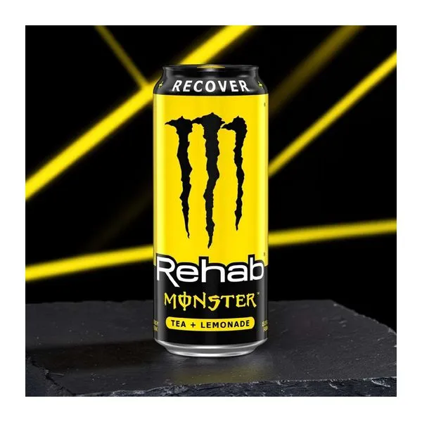 Monster Rehab Lemonade szénsavmentes citromos teás energiaital 500 ml-es dobozban