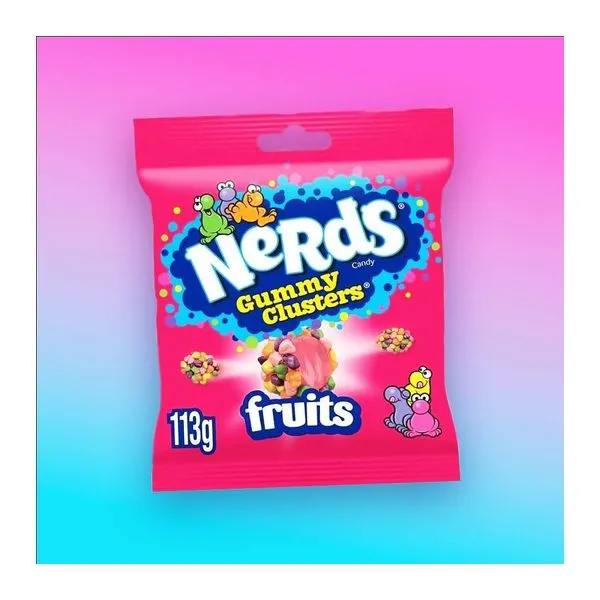 Nerds Gummy Clusters Fruit gyümölcsös gumicukor 113 g-os zacskóban