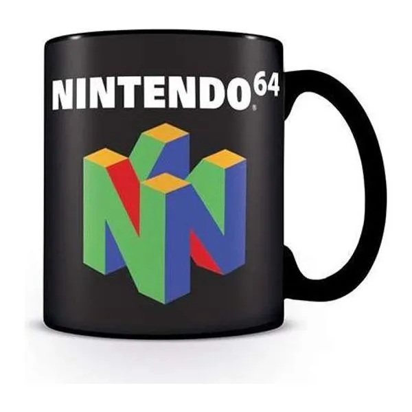Nintendo N64 konzol mintás retro kerámia bögre