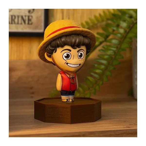 One Piece Luffy 3D figurás hangulatvilágítás, 12 cm magas