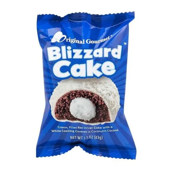 Original Gourmet Blizzard Cake vaníliás-kókuszos sütemény 50 g-os csomagolásban
