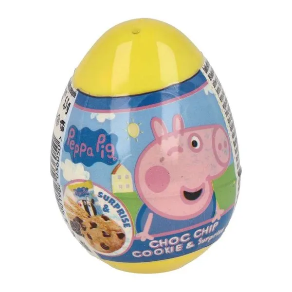 Peppa Malac mintás meglepetés tojás csokis keksszel