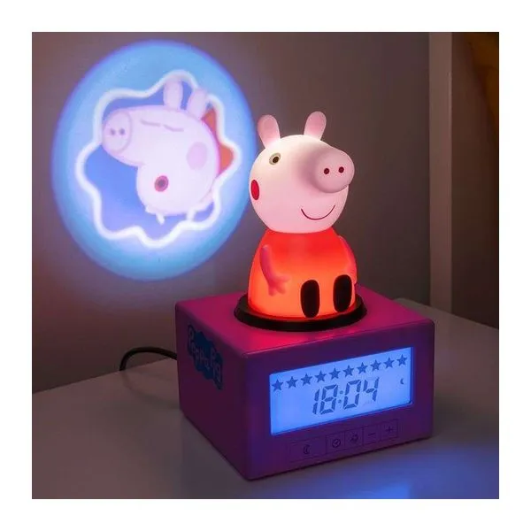 Peppa Pig projektoros digitális alvástréning ébresztőóra