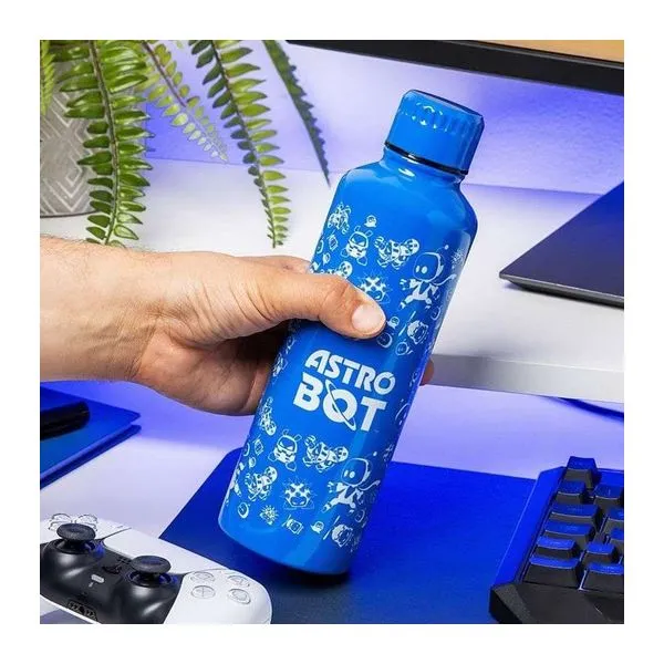 PlayStation Astro Bot mintás 500 ml-es fém vizes palack csavaros fedéllel