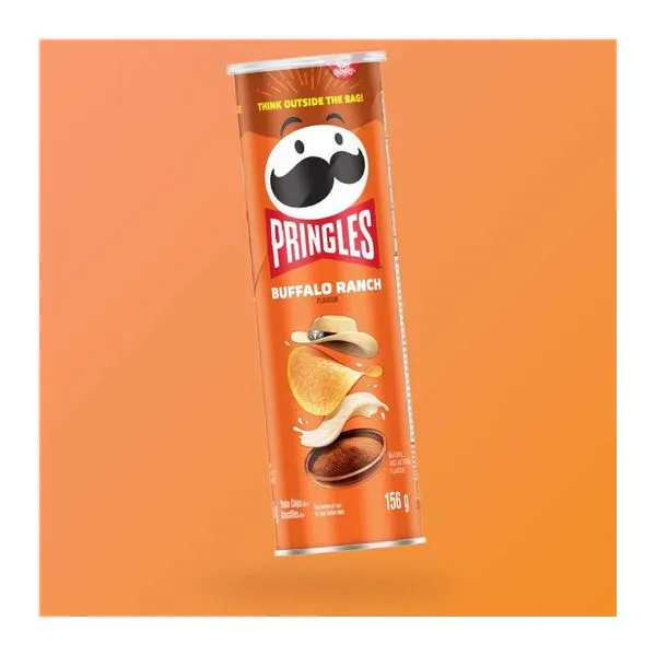 Pringles Buffalo Ranch ízű burgonyachips 156 g-os kiszerelésben