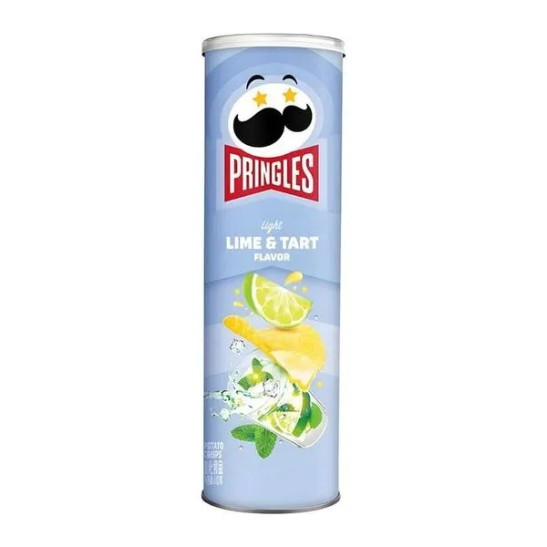 Pringles Lime and Tart lime-sajttorta ízű chips 110 g-os hengerben