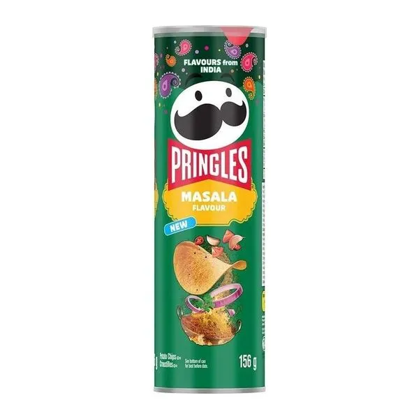 Pringles Masala ízű burgonyachips 156 g-os tubusban
