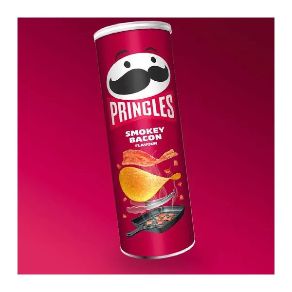 Pringles Smokey Bacon baconos chips 165 g-os tubusban