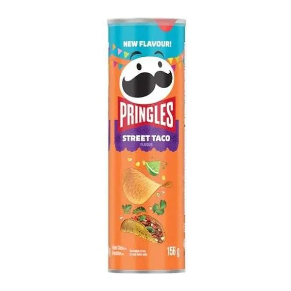 Pringles Street Taco ízű chips 156 g-os hengerben