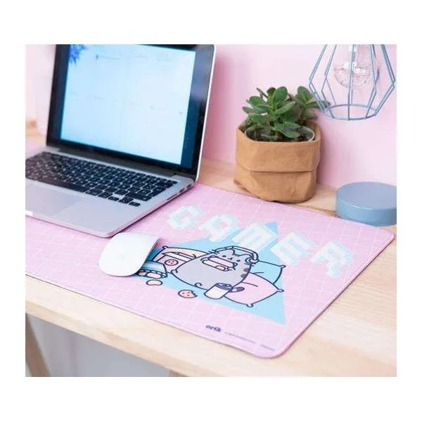 Pusheen cica mintás XL gamer egérpad