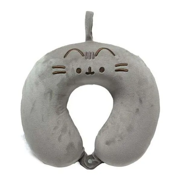 Pusheen macska mintás memóriahabos plüss utazó nyakpárna