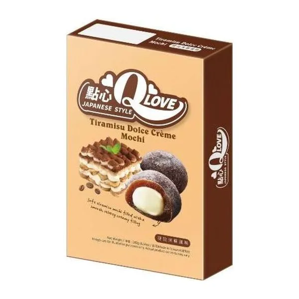 QLove Tiramisu Dolce Creme Deluxe mochi 180 g-os csomagban