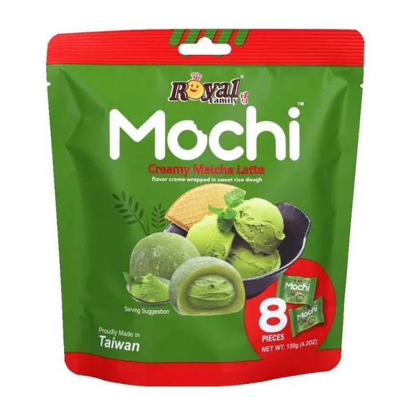 Royal Family Mochi Creamy Matcha Latte krémes matcha ízű mochi 120 g-os csomagban