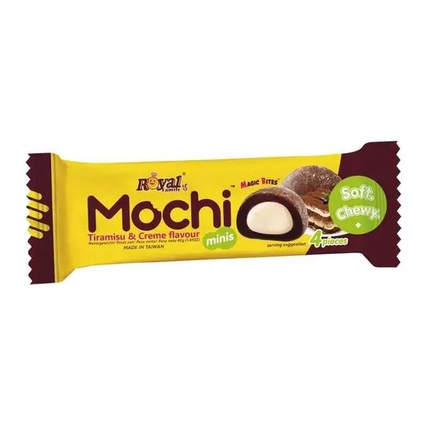 Royal Family Mochi Mini Tiramisu and Cream ízű mini mochi 40 g-os csomagban