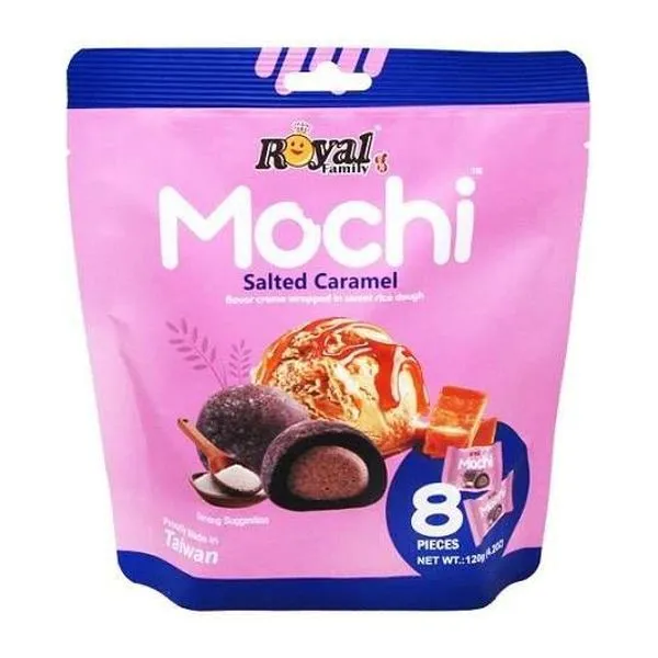 Royal Family Mochi Salted Caramel sós karamell ízű mochi 120 g-os csomagban