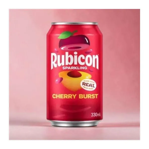 Rubicon Cherry Burst cseresznye ízű szénsavas üdítő 330 ml-es dobozban