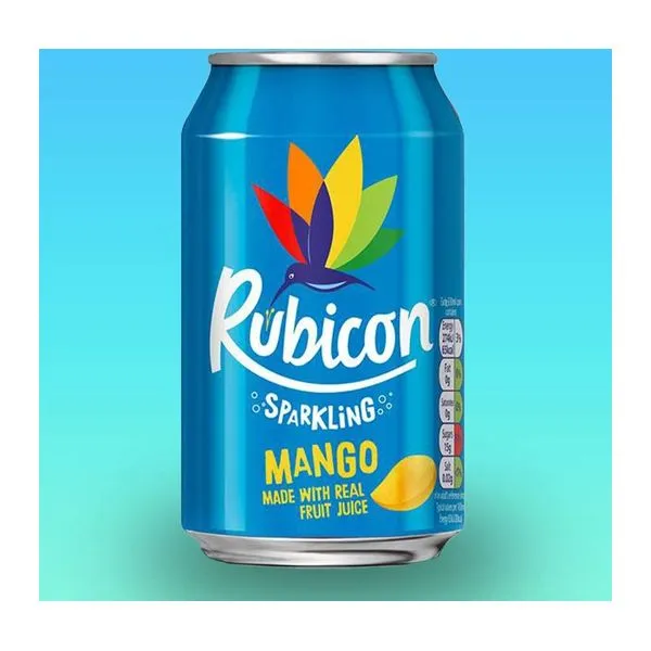 Rubicon Mango ízű szénsavas üdítőital 330 ml-es dobozban