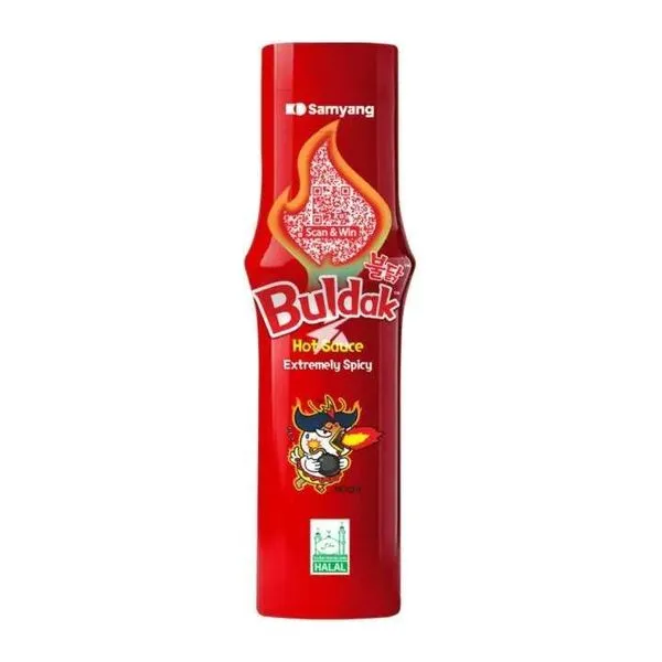 Samyang Buldak Hot Chicken Hot Chili Sauce extrém csípős szósz 165 ml-es kiszerelésben